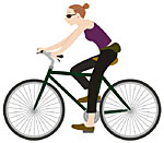 サイクリング 女性